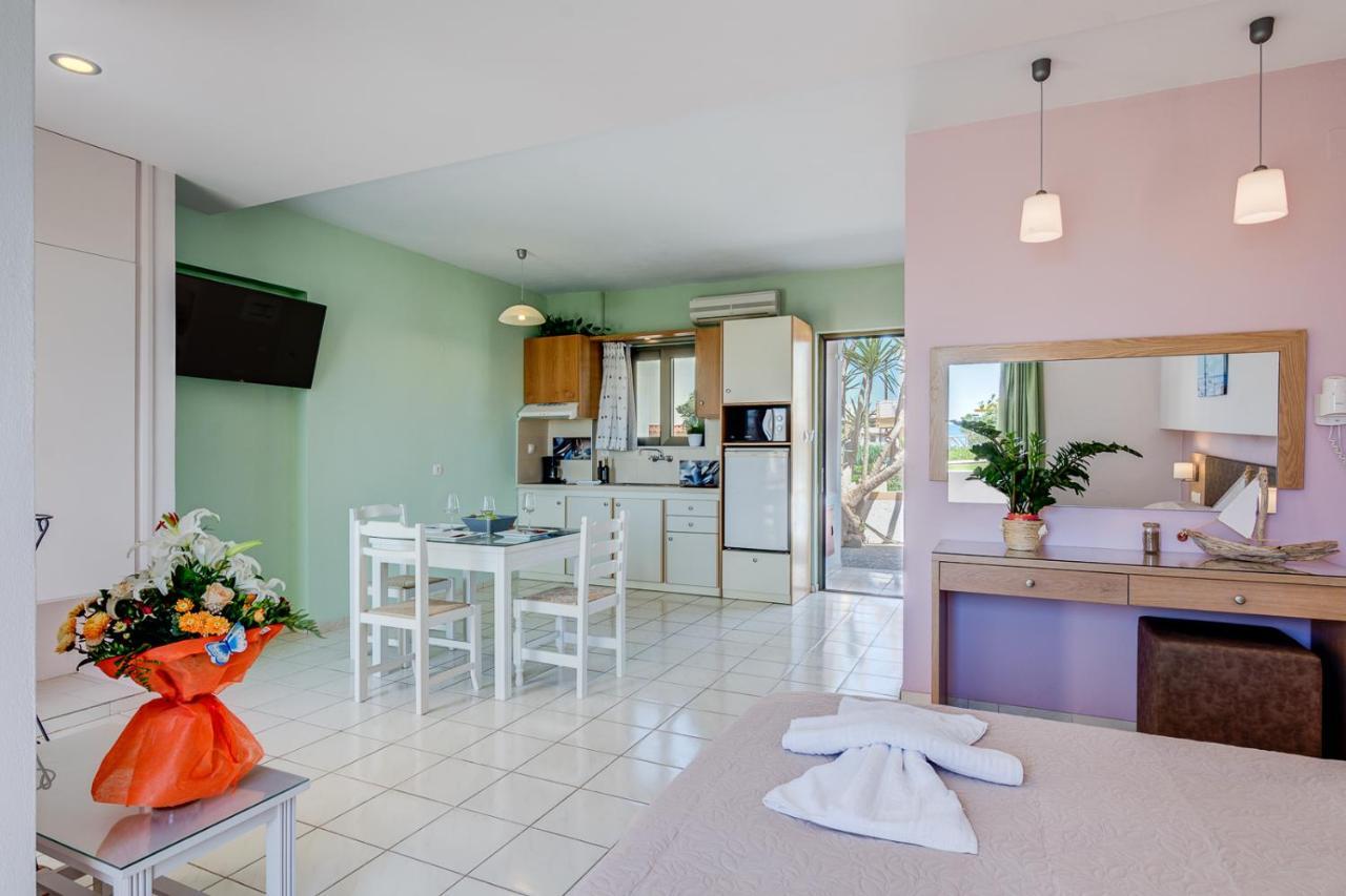 Alkionis Beach Hotel Apartments Sfáka المظهر الخارجي الصورة